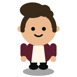 Vinnie, a chibi casino character in a burgundy jacket.